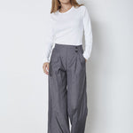 SagaCC Pleat LL Pant - Mid Grey - Co'couture