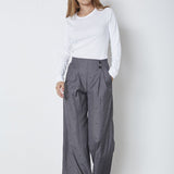 SagaCC Pleat LL Pant - Mid Grey - Co'couture