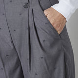 SagaCC Pleat LL Pant - Mid Grey - Co'couture