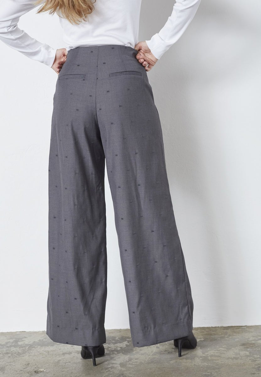 SagaCC Pleat LL Pant - Mid Grey - Co'couture