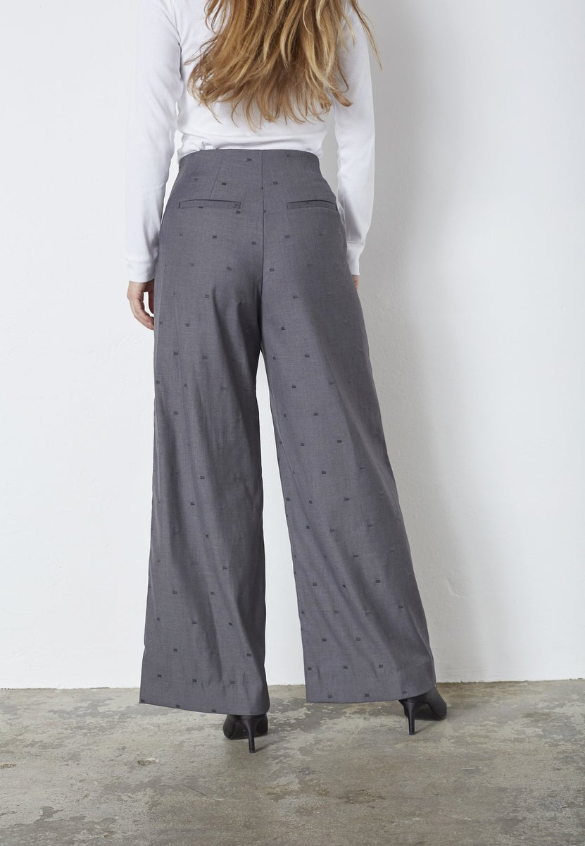 SagaCC Pleat LL Pant - Mid Grey - Co'couture