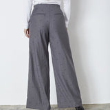 SagaCC Pleat LL Pant - Mid Grey - Co'couture