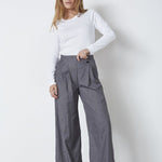 SagaCC Pleat LL Pant - Mid Grey - Co'couture