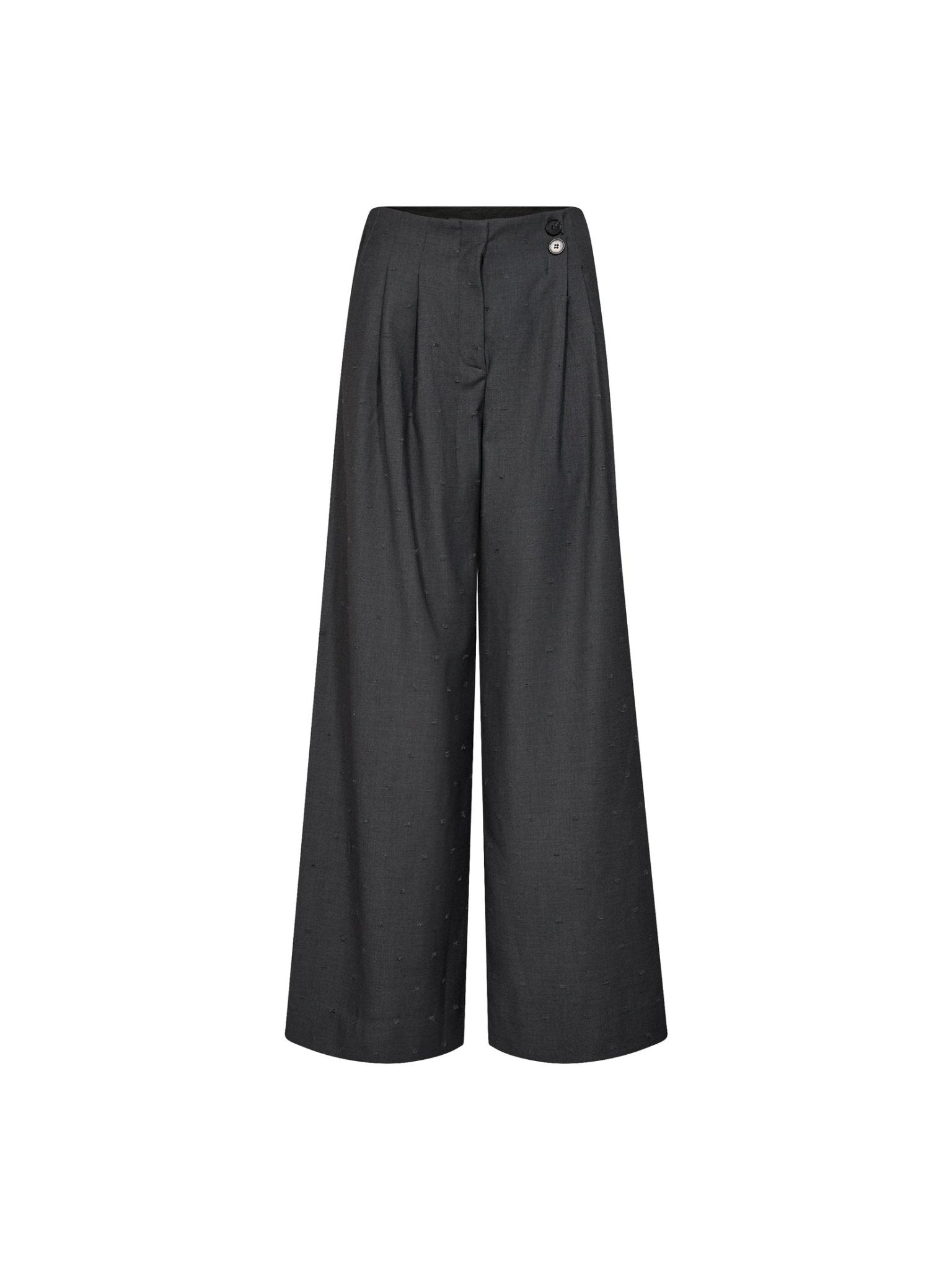 SagaCC Pleat LL Pant - Mid Grey - Co'couture
