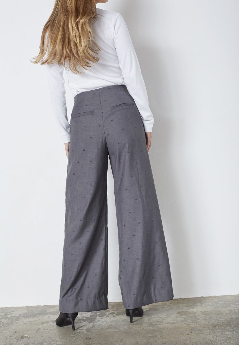 SagaCC Pleat LL Pant - Mid Grey - Co'couture