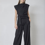 SagaCC Pleat Pant - Black - Co'couture