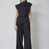 SagaCC Pleat Top - Black - Co'couture