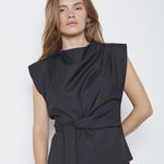 SagaCC Pleat Top - Black - Co'couture