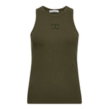 SaharaCC Embroidery Tank Top - Army - Co'couture