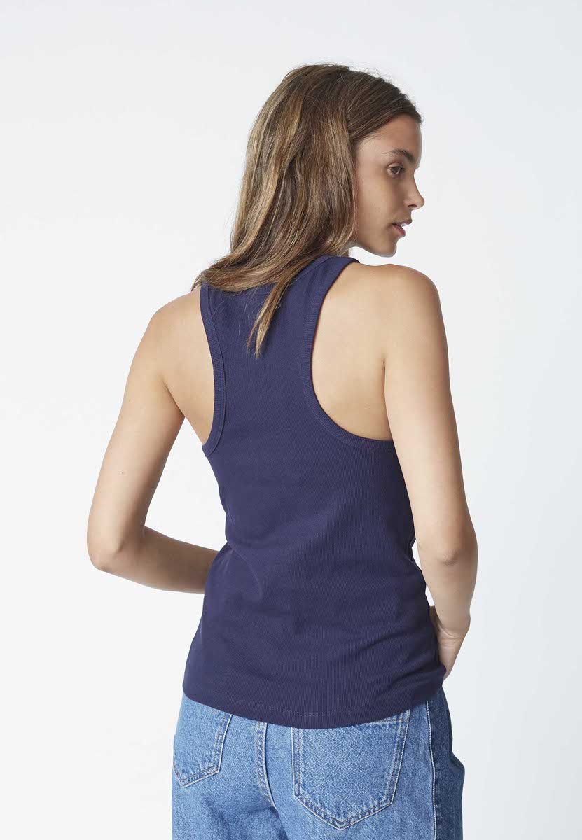 SaharaCC Embroidery Tank Top - Navy - Co'couture