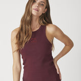 SaharaCC Embroidery Tank Top - Winered - Co'couture