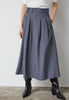 SalvieCC Anya Pleat Skirt - Denim blue