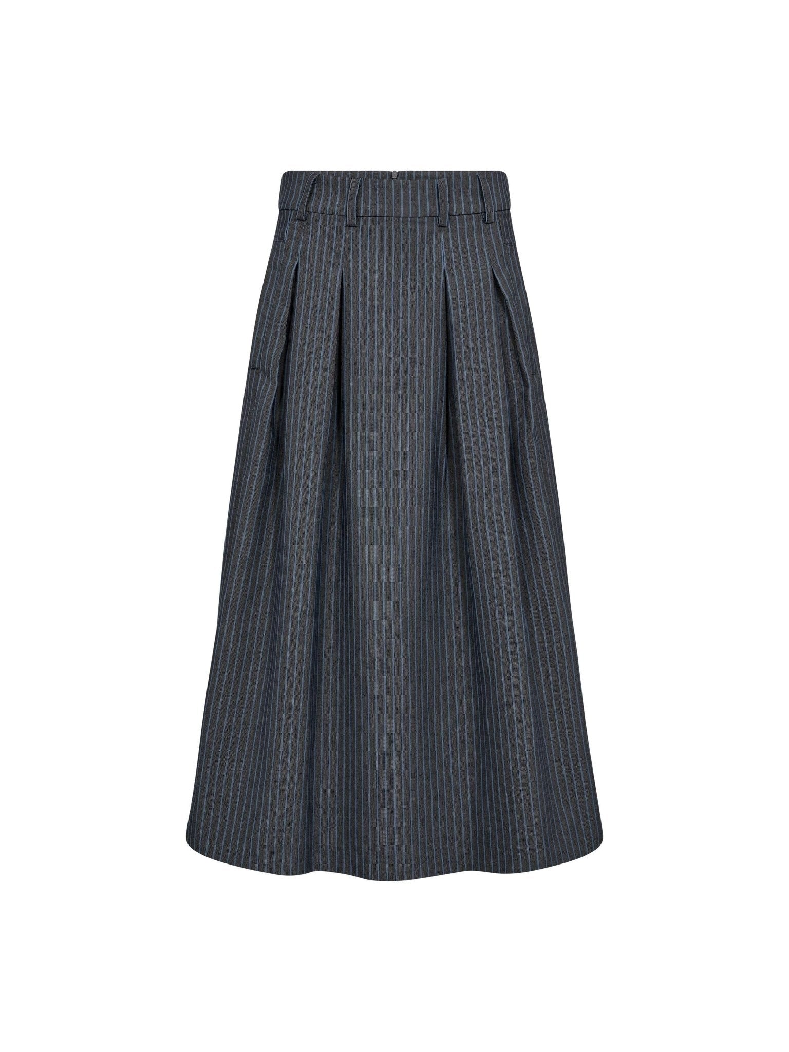 SalvieCC Anya Pleat Skirt - Denim blue - Co'couture