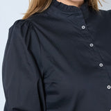 SandyCC Poplin Puff Shirt - Black - Co'couture