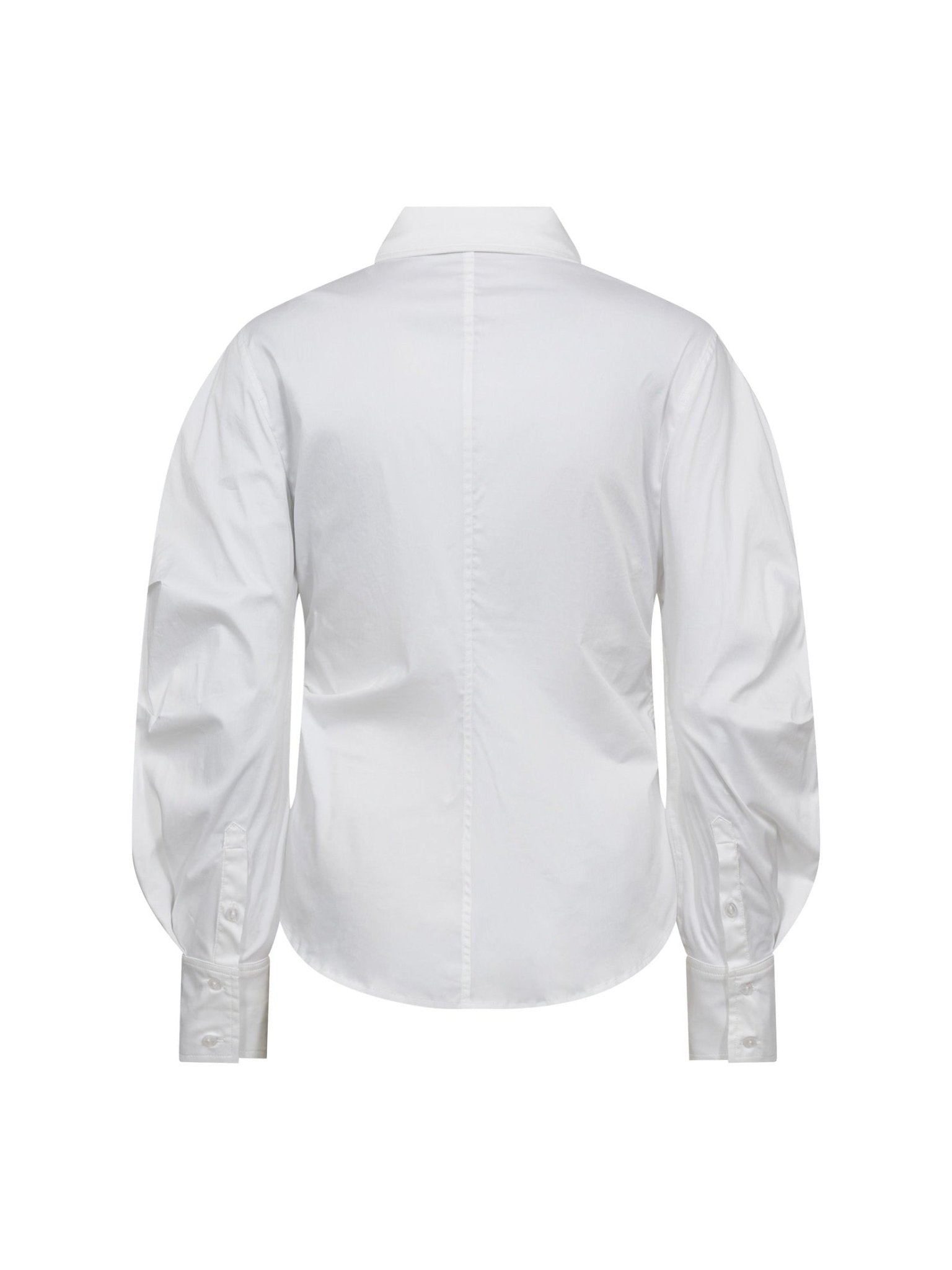 SannaCC Asym Placket Shirt - White - Co'couture