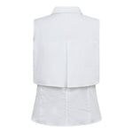 SannaCC Double Layer Top - White - Co'couture