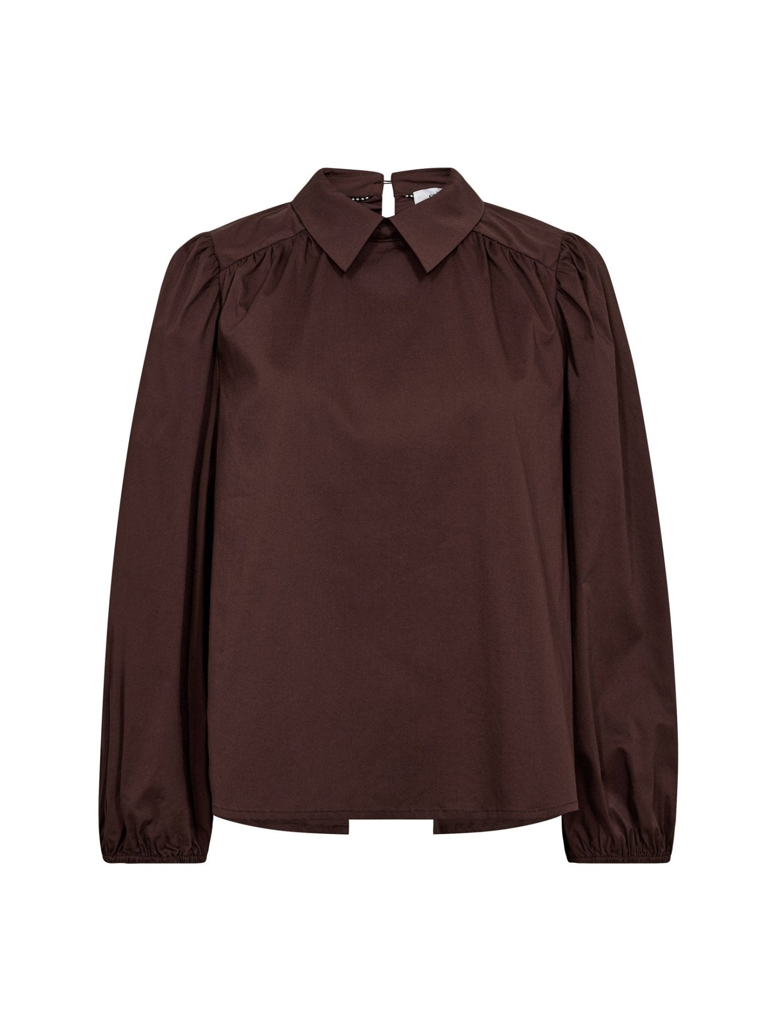 SannaCC Drawstring Blouse - Dark Brown - Co'couture