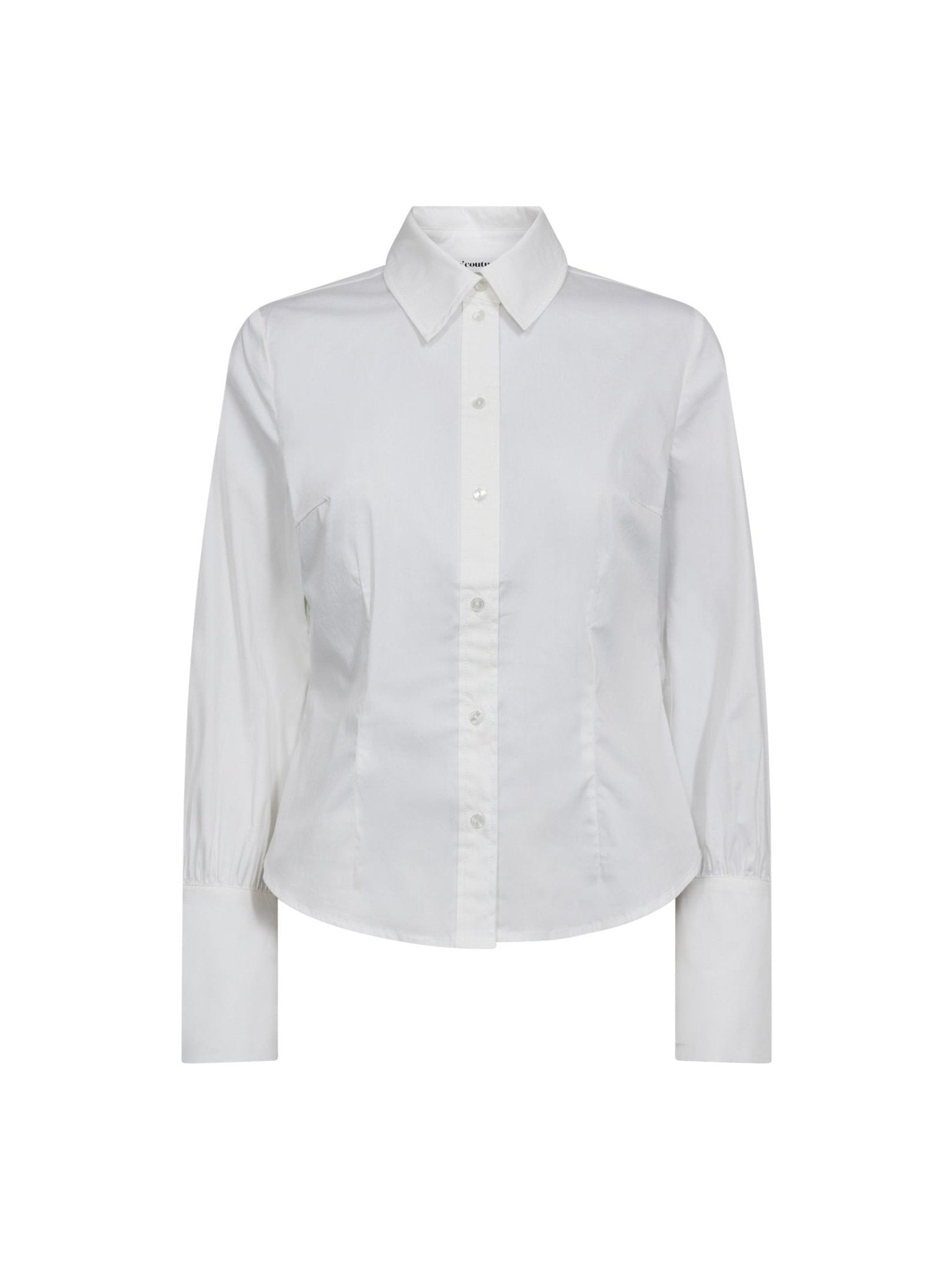 SannaCC Pearl Cuff Shirt - White - Co'couture