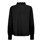 ShinaCC Frill LS Shirt - Black - Co'couture
