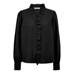 ShinaCC Frill LS Shirt - Black - Co'couture
