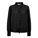ShinaCC Frill LS Shirt - Black - Co'couture
