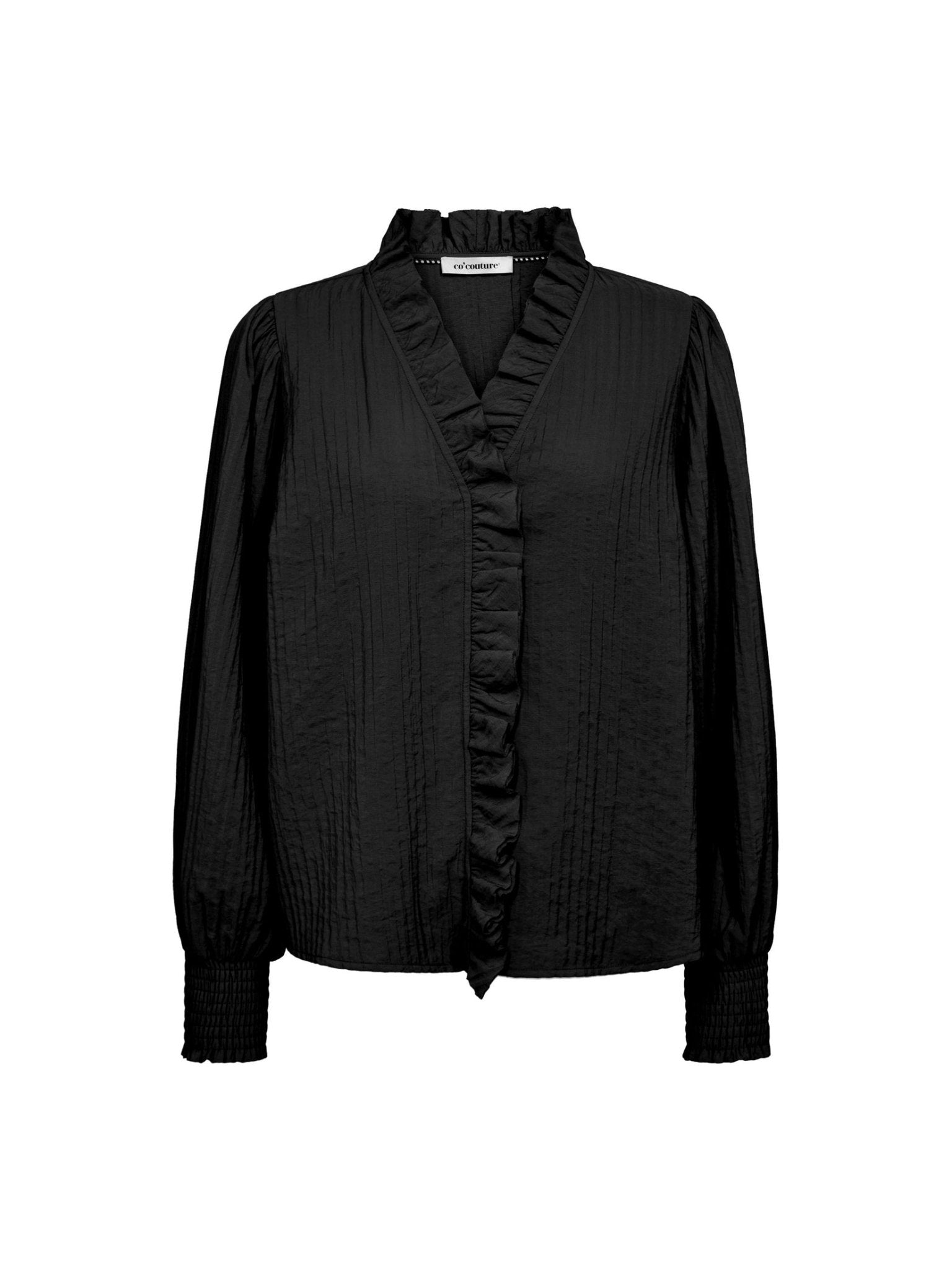 ShinaCC Frill LS Shirt - Black - Co'couture