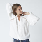 ShinaCC Lace V - Shirt - Off white - Co'couture