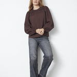 ShinaCC Pintuck Blouse - Dark Brown - Co'couture