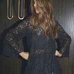 SiaCC Simili Lace Dress - Black - Co'couture