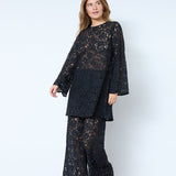 SiaCC Simili Lace Pant - Black - Co'couture
