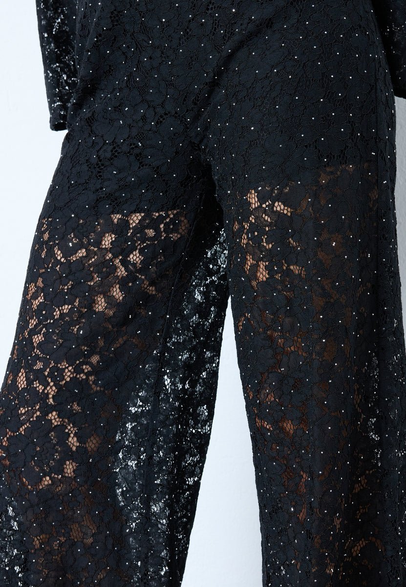 SiaCC Simili Lace Pant - Black - Co'couture