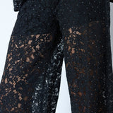 SiaCC Simili Lace Pant - Black - Co'couture