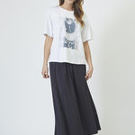 SiaraCC Bow Oversize Tee - White - Co'couture