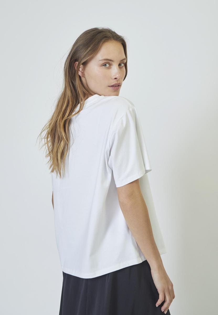 SiaraCC Bow Oversize Tee - White - Co'couture