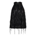 SillaCC Sequin Halter Top - Black - Co'couture