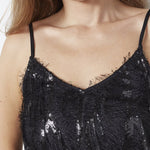 SillaCC Sequin Strap Dress - Black - Co'couture