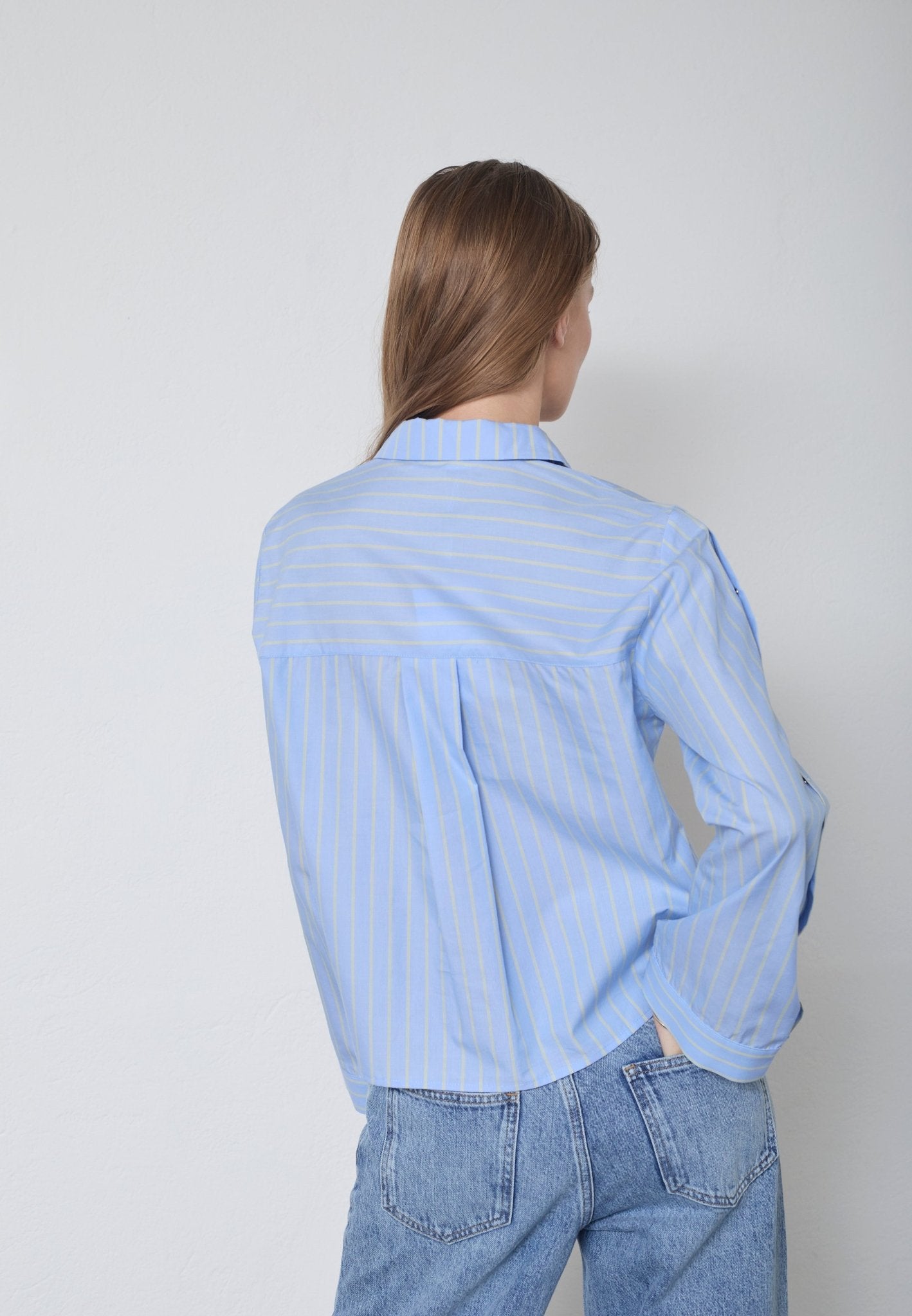 SimoCC Stripe Button Shirt - Pale Blue - Co'couture