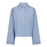SimoCC Stripe Button Shirt - Pale Blue - Co'couture