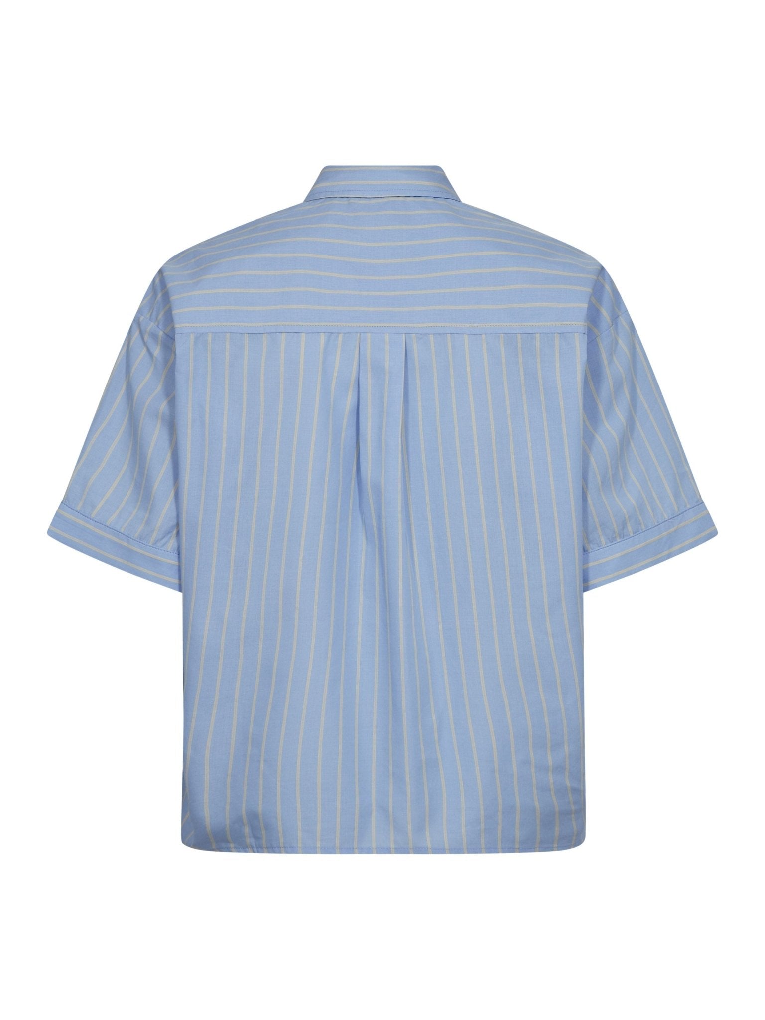 SimoCC Stripe SS Tie Shirt - Pale Blue - Co'couture