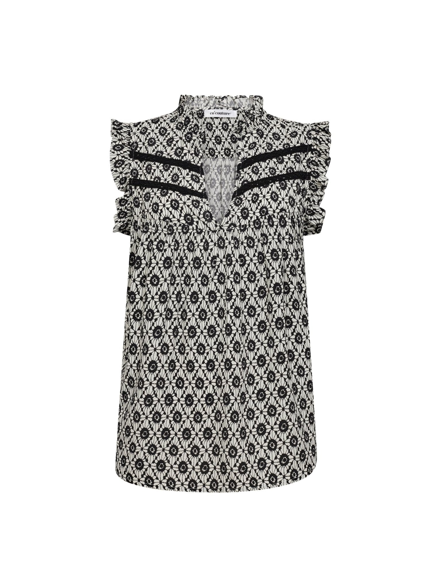 SofiaCC Top - OffWhite - Black - Co'couture