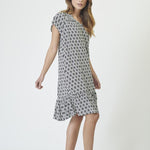 SunriseCC Crop Sofia Dress - OffWhite - Black - Co'couture