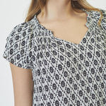 SunriseCC Crop Sofia Dress - OffWhite - Black - Co'couture