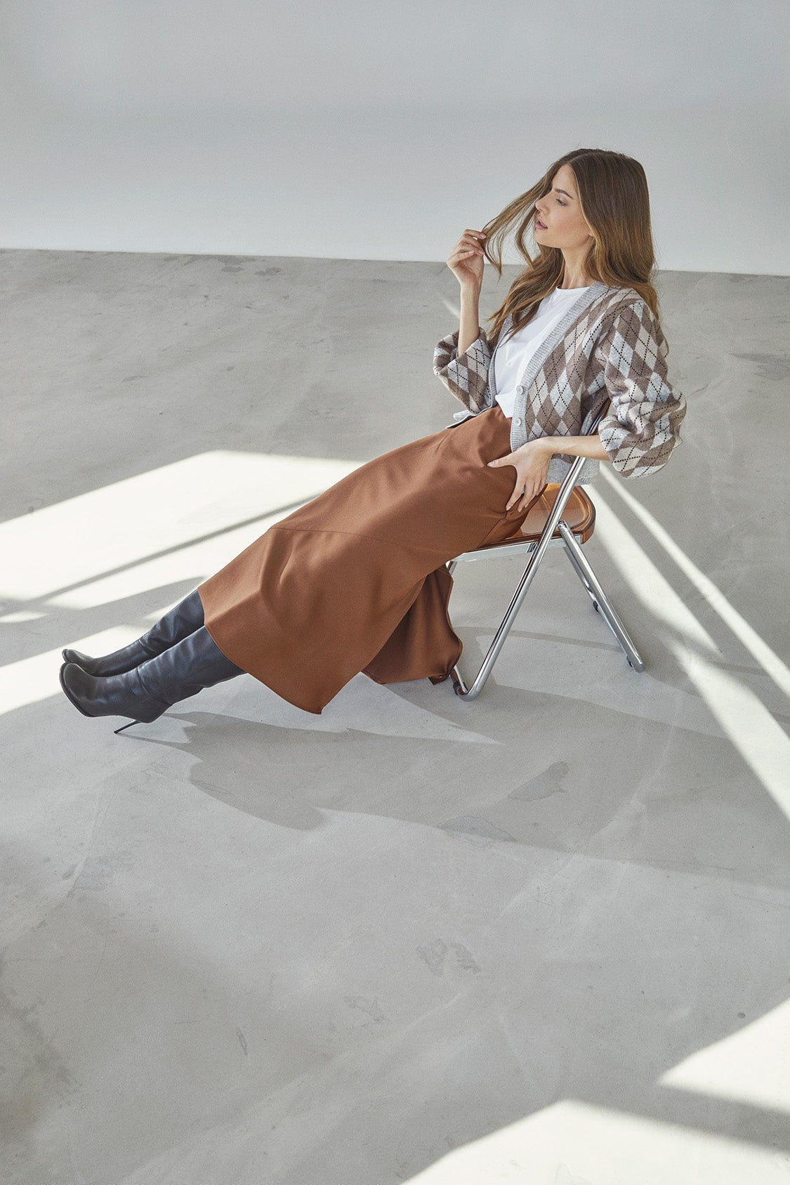 SusanCC Floor Skirt - Suntan - Co'couture