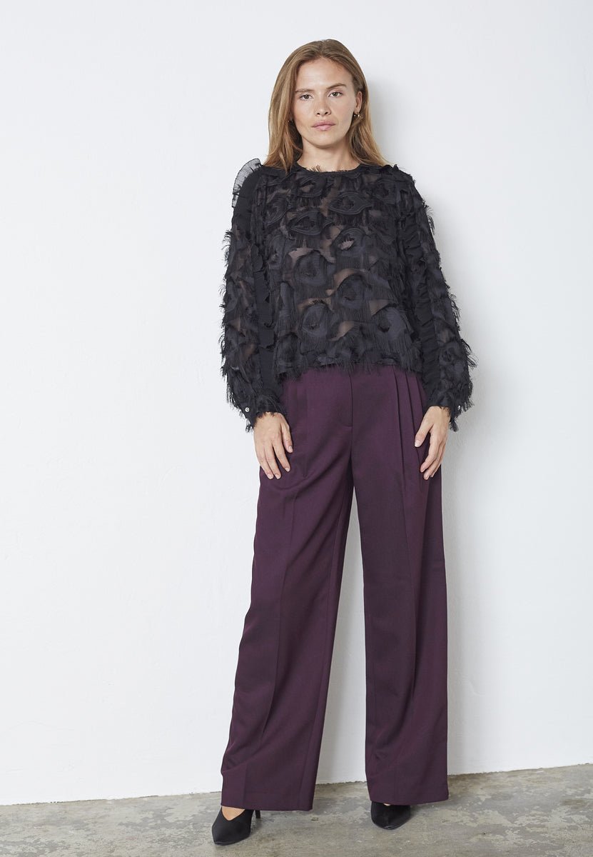 SyraCC Structure Blouse - Black - Co'couture