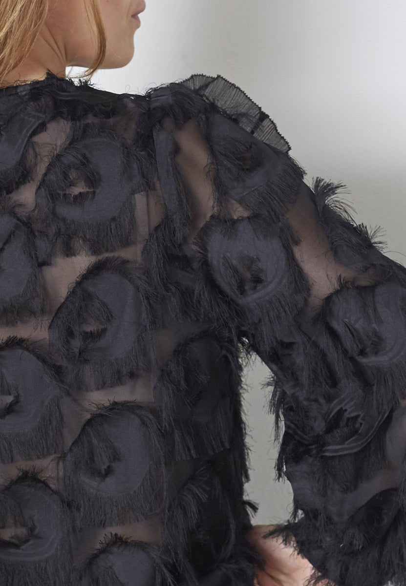 SyraCC Structure Blouse - Black - Co'couture