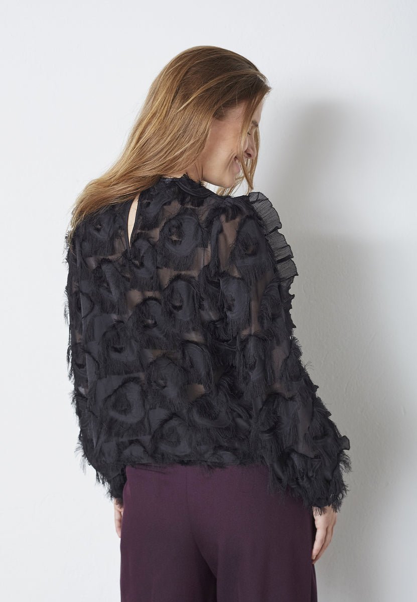 SyraCC Structure Blouse - Black - Co'couture
