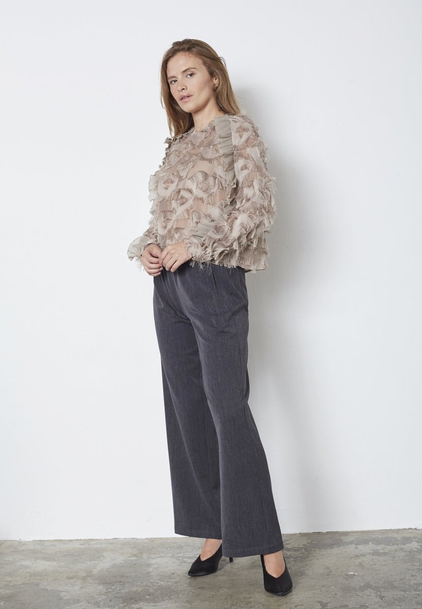 SyraCC Structure Blouse - Walnut - Co'couture