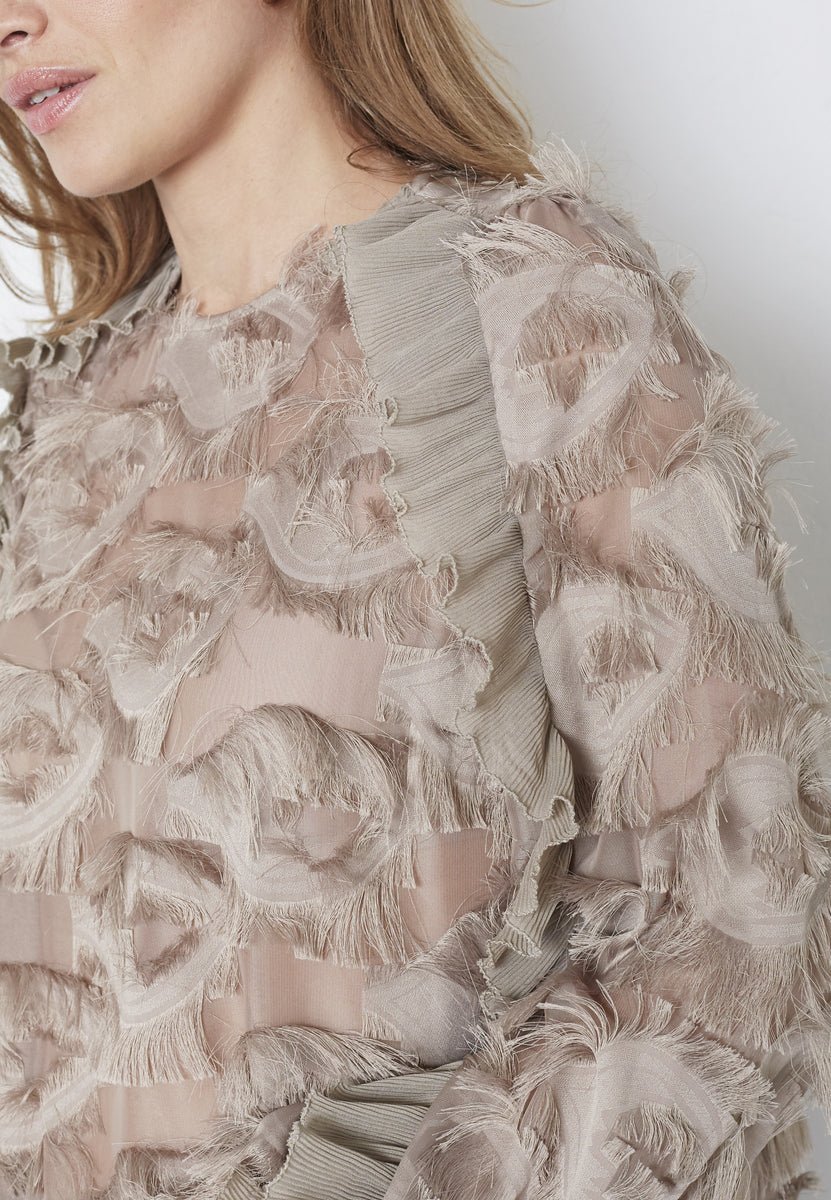 SyraCC Structure Blouse - Walnut - Co'couture