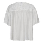 TassyCC Flower SS Blouse - White - Co'couture