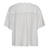 TassyCC Flower SS Blouse - White - Co'couture